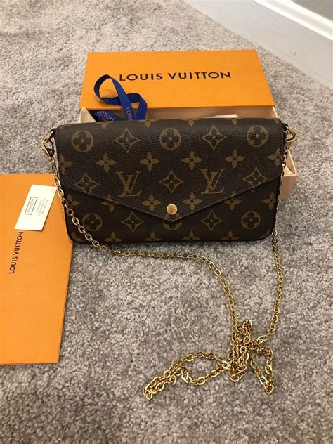 louis vuitton black bag gold chain|louis vuitton chain wallet felicie.